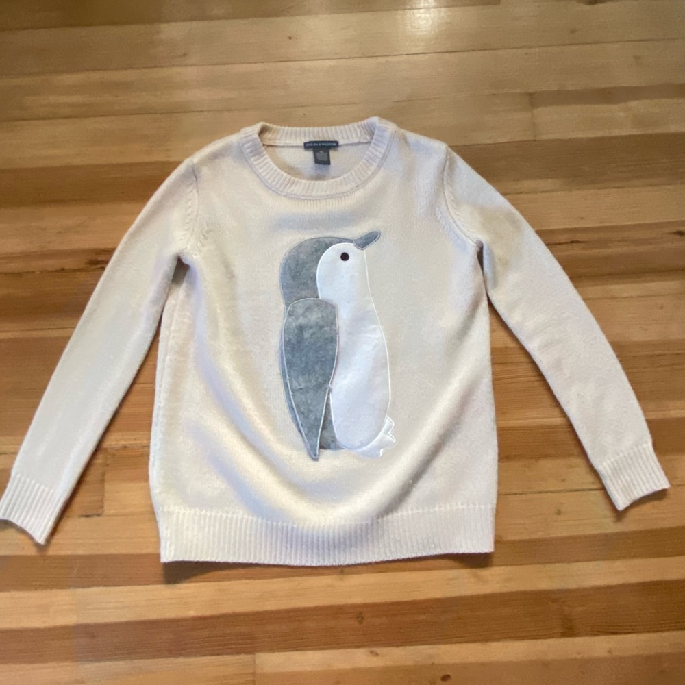 Tan Penguin Sweater